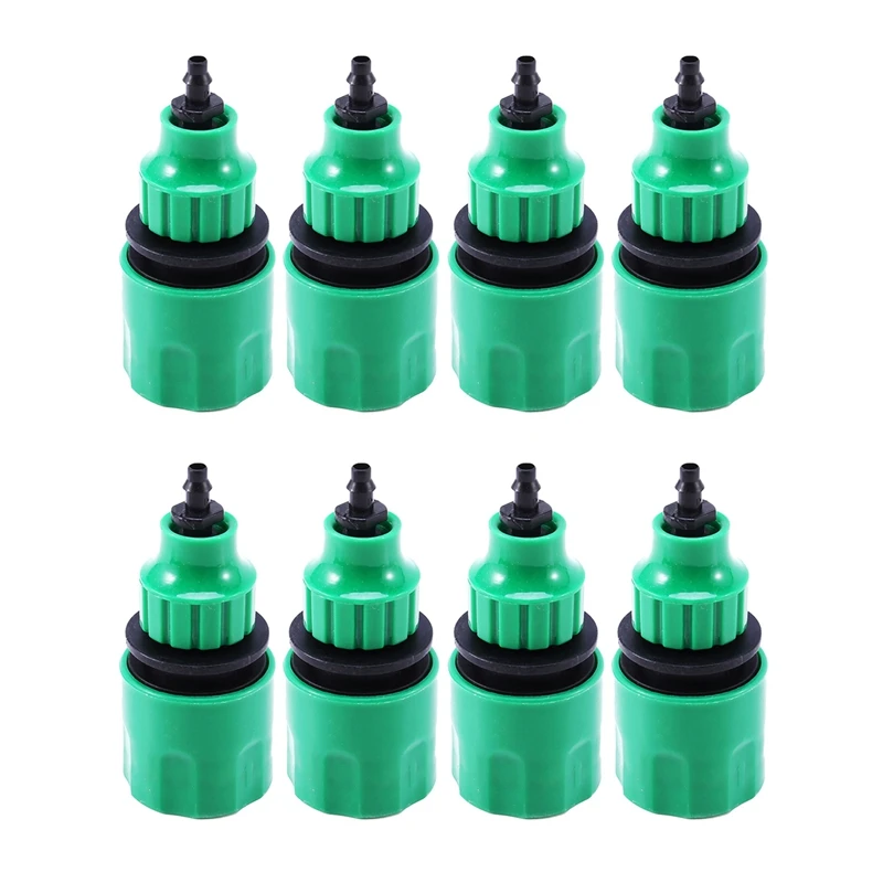 

Garden Hose Pipe One Way Adapter Tap Connector Fitting For Irrigation 8-Pack