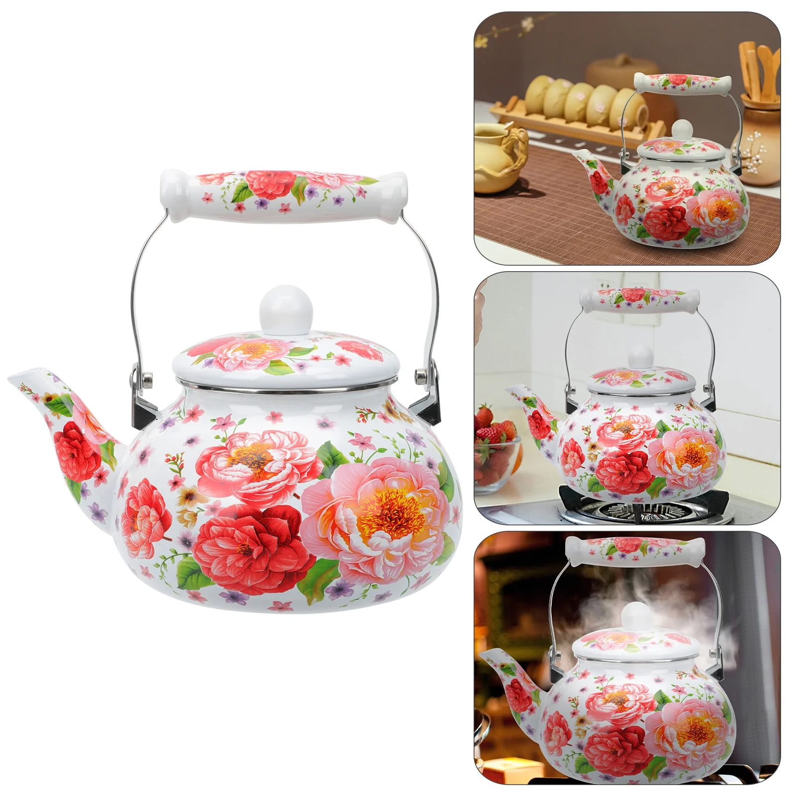 

1pc Tea Serving Pot Durable Teapot Decorative Teapot Home Office Tea Kettle