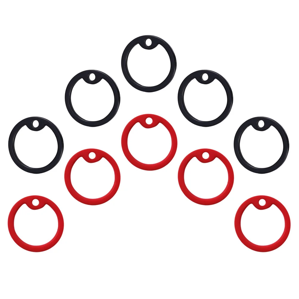 

10 Pcs Air Fittings Dog Tag Covers Bumper Protector Tag Silencer Hoops Air Tags Pet Id Tag Hoop Pearlescent Dog Tag Muffler Ring
