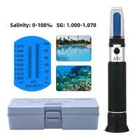 portable sea water salinity meter 0 100 breeding salinity meter refractometer optical salinity meter handheld refractometer