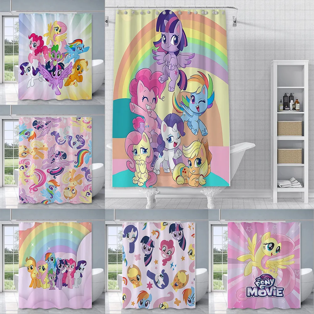 Занавеска для душа My Littles Водонепроницаемая яркая занавеска ванной комнаты