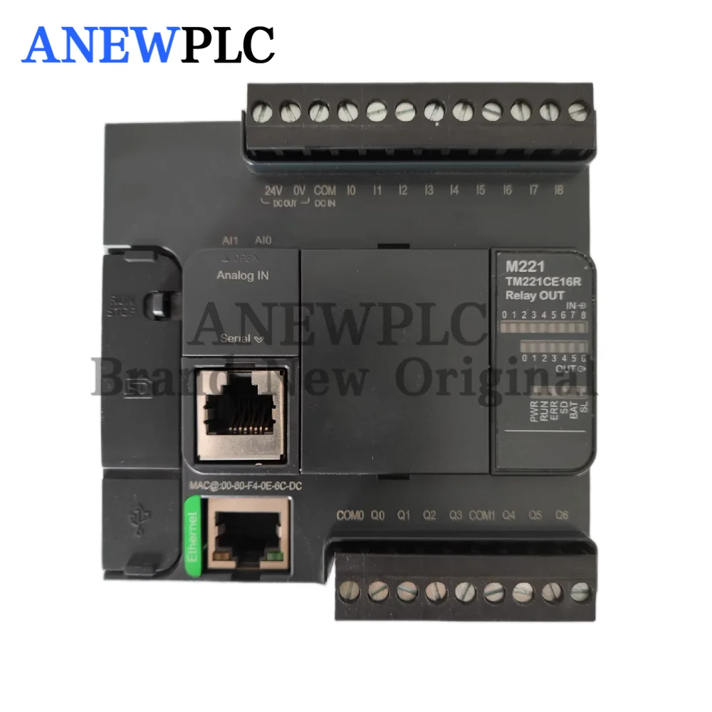 Фото Оригинальный программируемый контроллер Schneider TM221CE16T TM221CE16R TM221CE16T Modicon M221