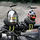 Милая маленькая черная утка с пропеллером для автомобиля, ветрозащитная волностойкая утка, внутреннее украшение автомобиля, украшение для автомобиля