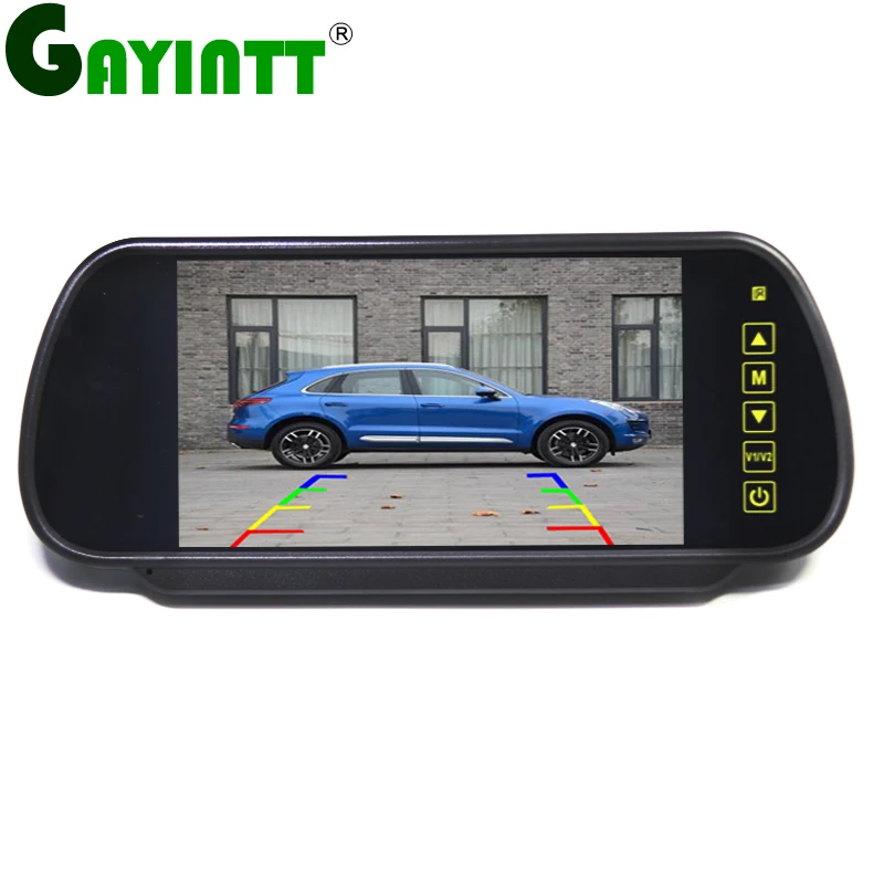 GAYINTT AHD 1024*600 7-дюймовый IPS-экран автомобильный зеркальный монитор помощь при