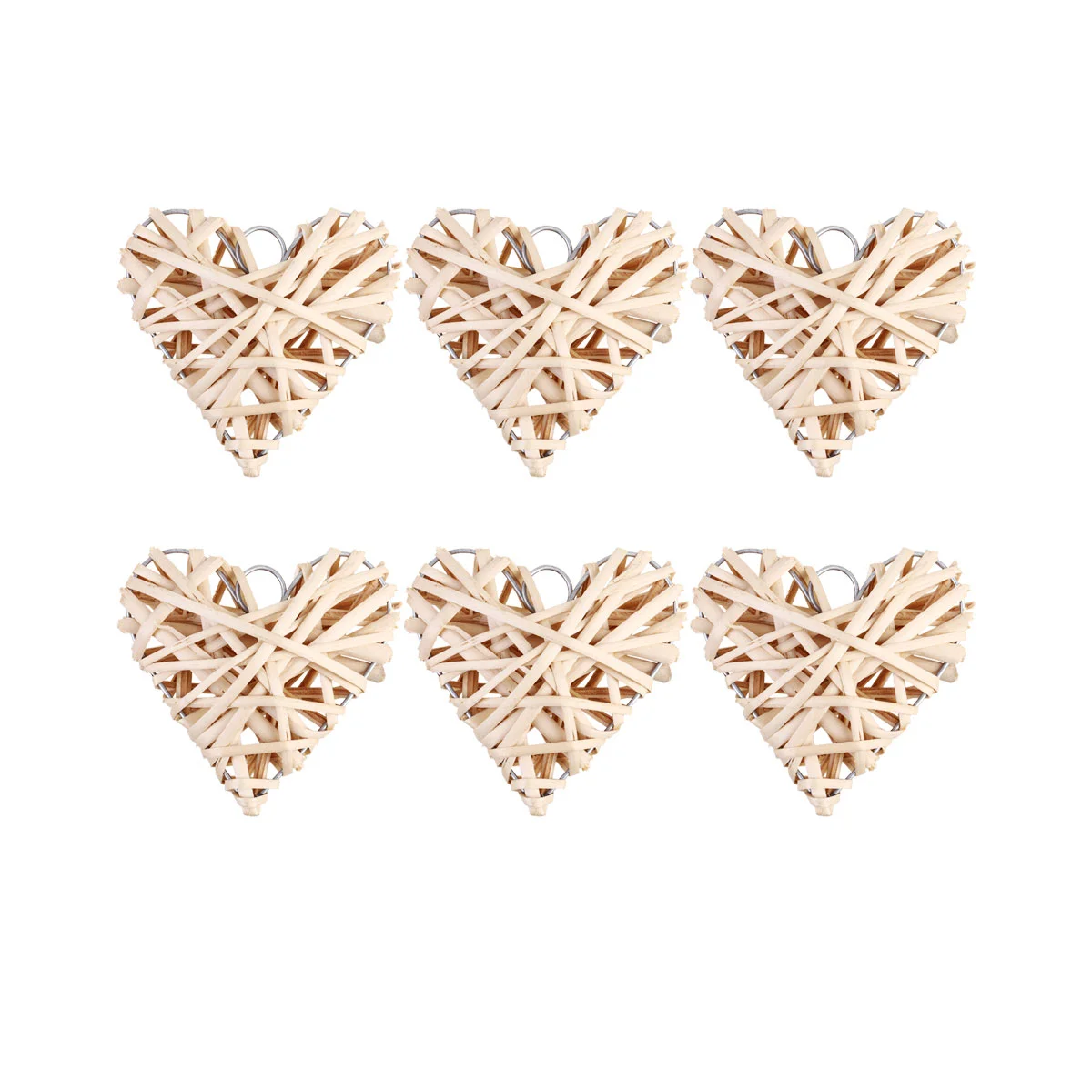 

Heart Rattan Hanging Wicker Valentines Day Wedding Decorations Vase Filler Shaped Pendant Ornaments Decor Woven Decorative