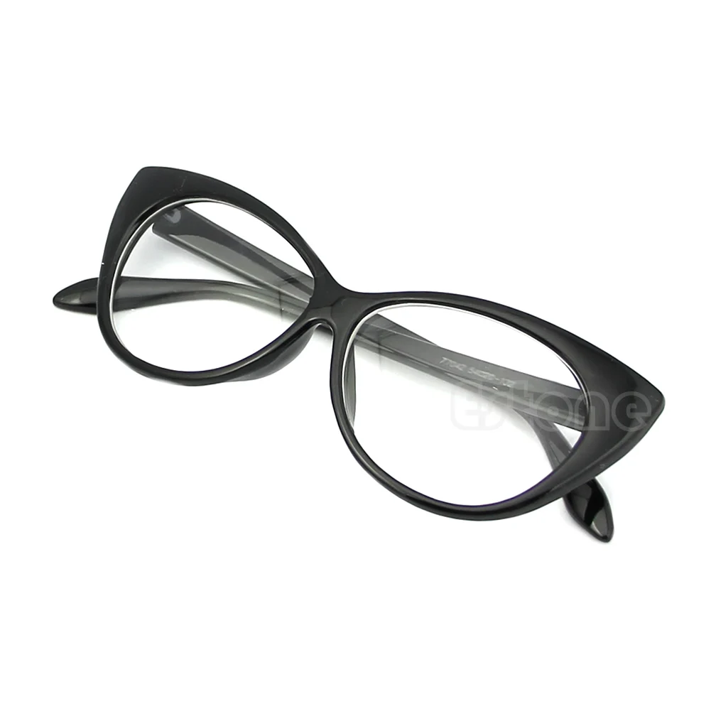 

4XBE Sexy Women Retro Eyeglasses Frame Fashion for CAT Eye Clear Lens ladies Eye Glas
