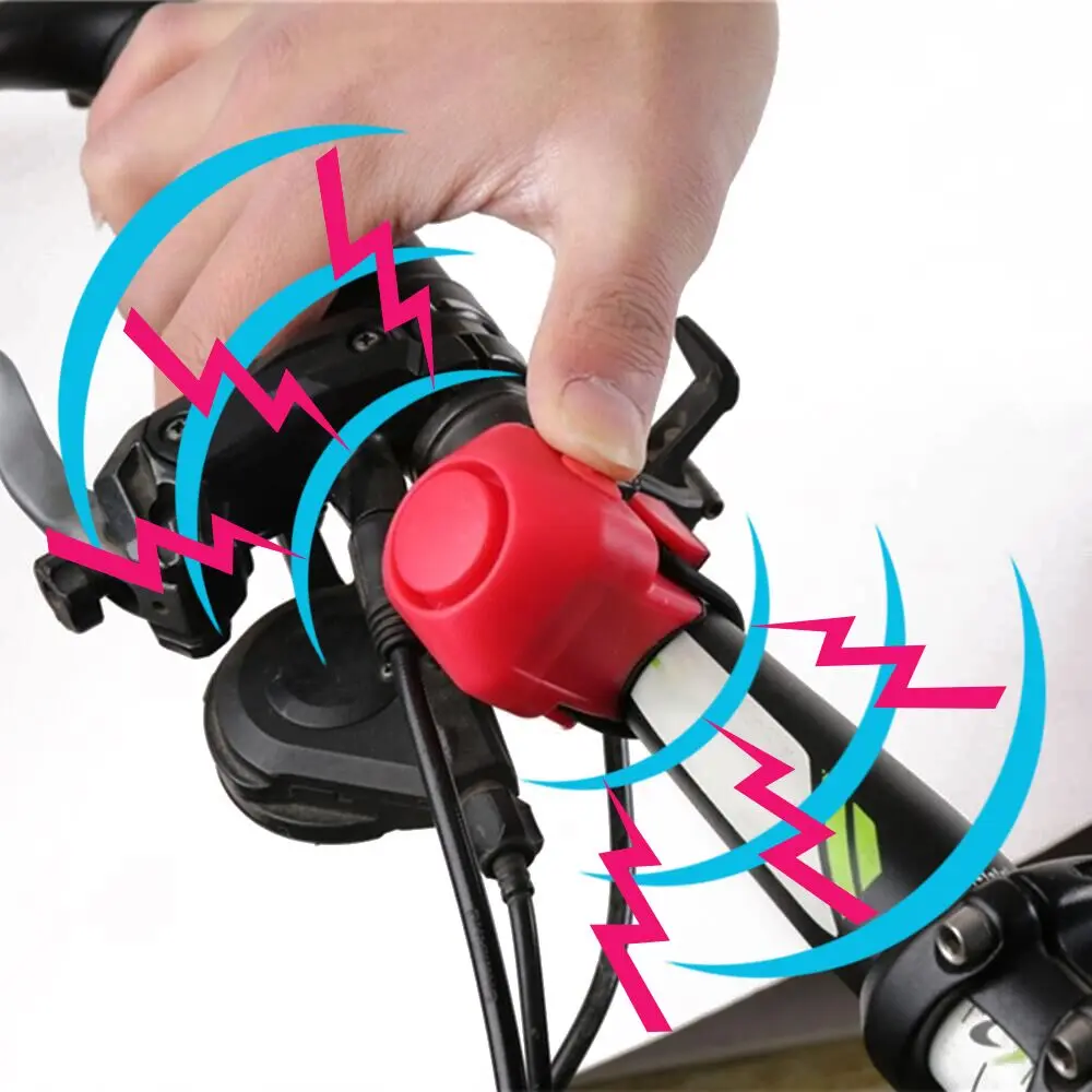 

Bicycle Bell Bike Electronic Loud Horn 130 db Warning Safety Electric Bell Siren Bicycle Alarm Ring Bell Cycling Accessories