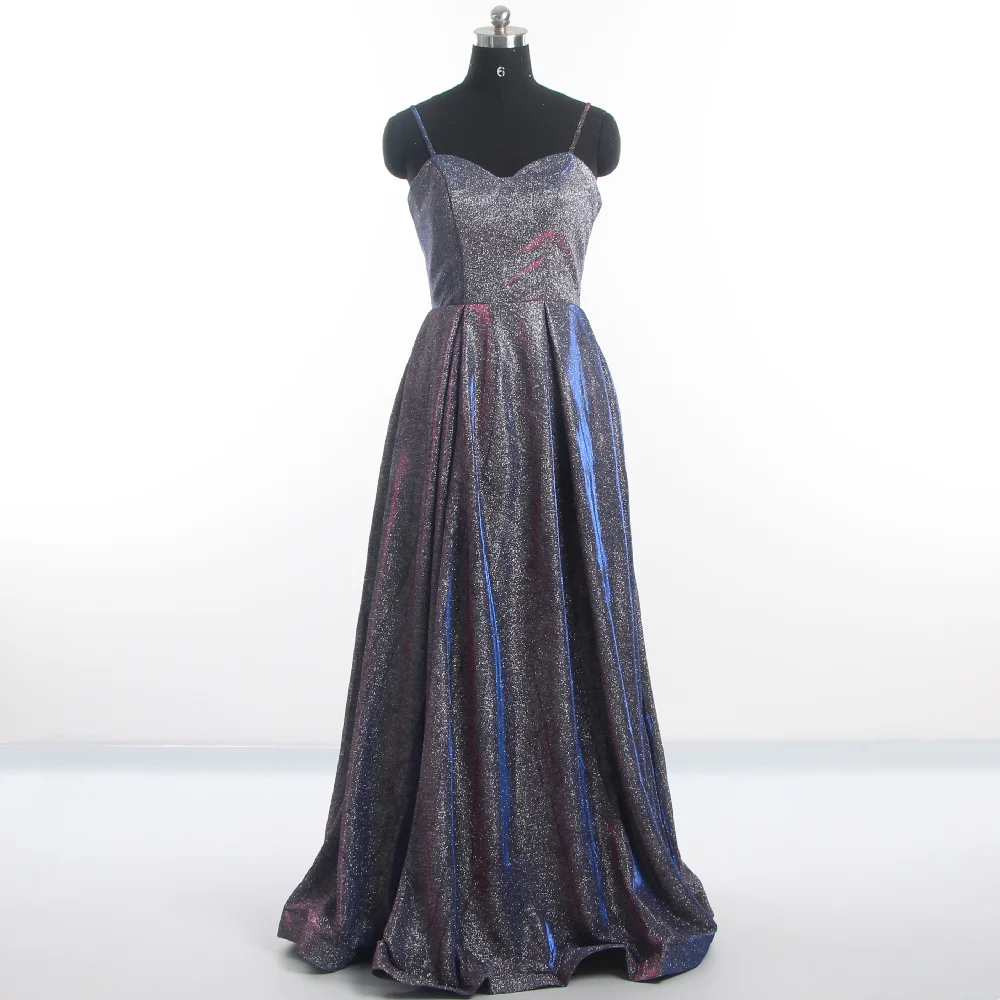 

Evening Dresses Navy Blue Strapless Sleeveless Bling Pleat A-line Floor Length Lace up Plus size Women Formal Dress 2022 K327