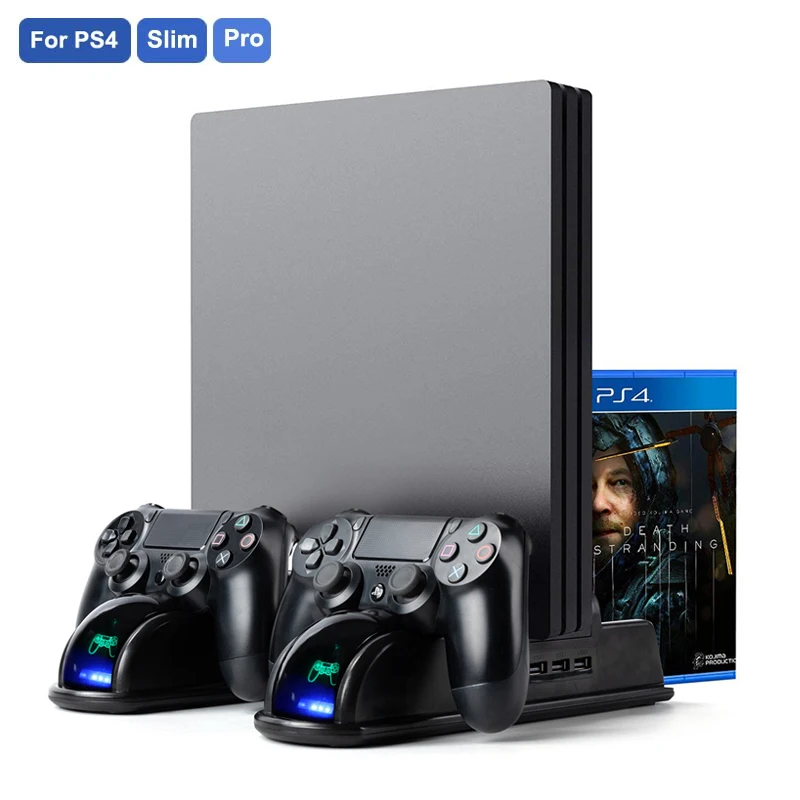 Новинка PS4 Slim Pro двойной контроллер зарядное устройство консоль вертикальная