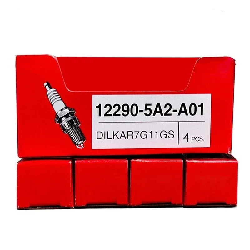 4/6 шт. 12290-5A2-A01 DILKAR7G11GS двойная иридиевая свеча зажигания для Honda Civic Accord Acura ILX TLX