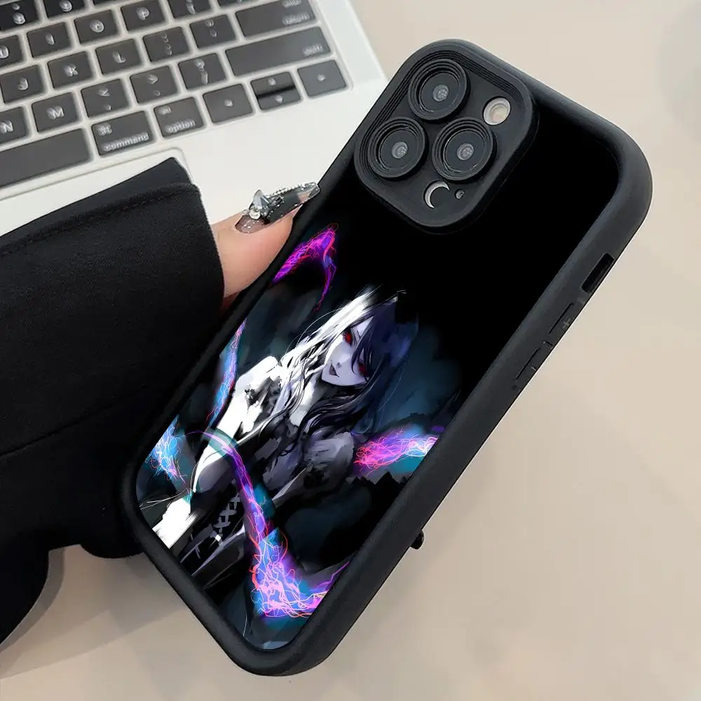 Фото Чехол для телефона Ghoul Rize для iPhone 18 17 16 15 14 13 12 11 Air Pro Max Plus, черный, мягкий, из ТПУ, ударопрочный. №3