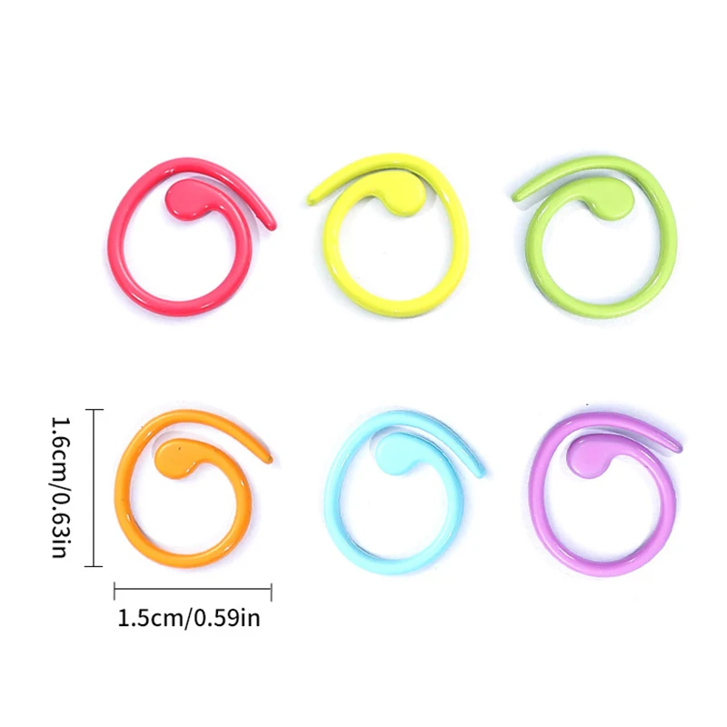 100 Шт. Красочные Маркеры Для Вязания И Крючком С Фиксацией Металлические Счетчики