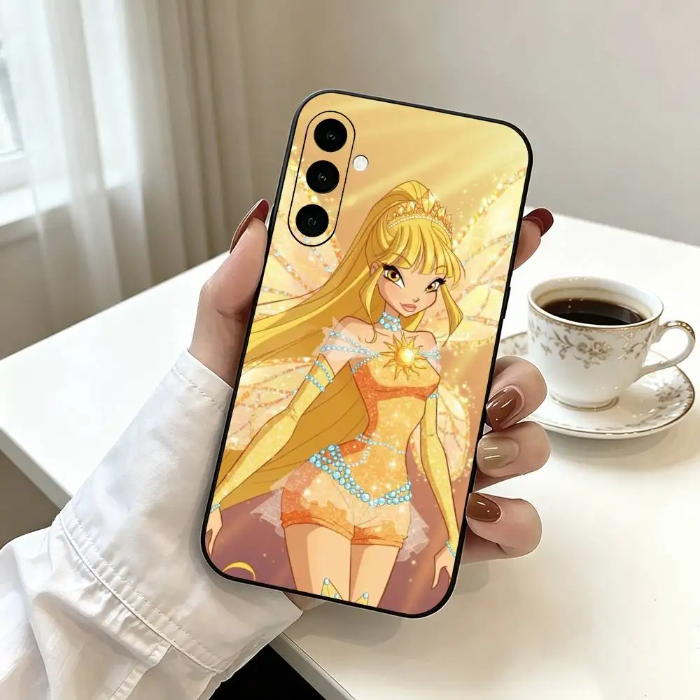 Фото Чехол для телефона W-Winx-Clubs, черный, силиконовый, мягкий, для Samsung Galaxy A73, A72, A71, A70, A53, A52, A51 №3