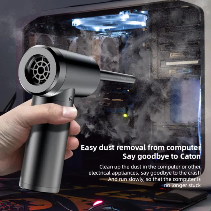 

RYRA Computer Car Air Blower Cleaner Wireless Air Duster Replaces Compressed Air Can,Handy Dust for PC Keyboard Cleaning