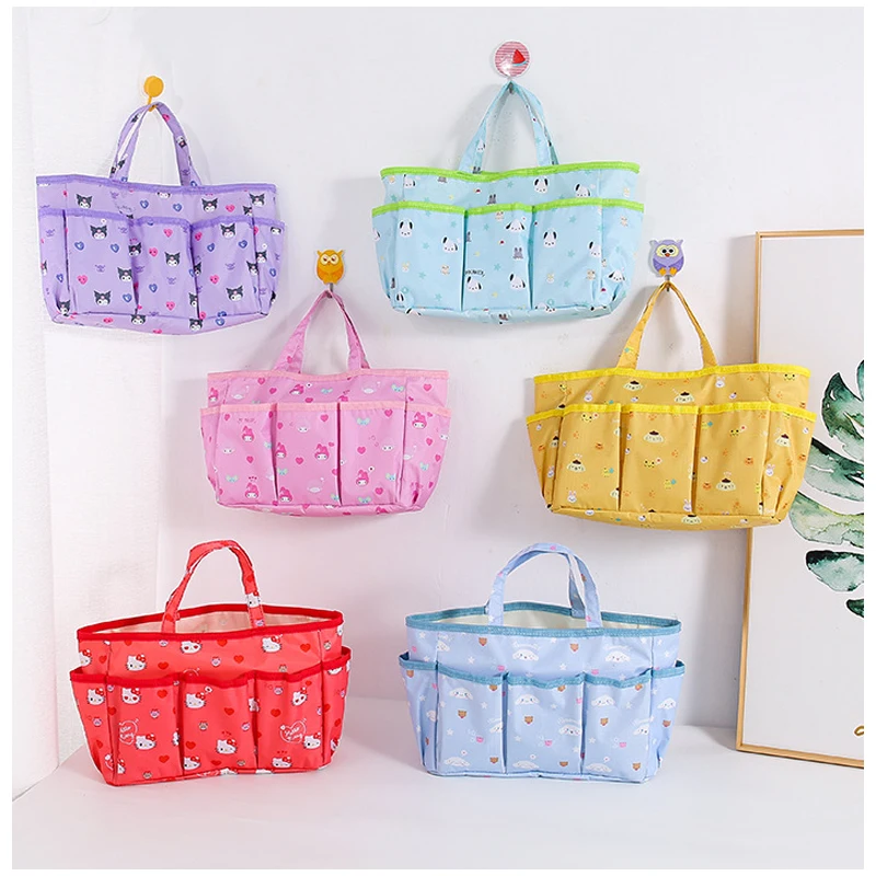 

Sanrios Cinnamoroll Kuromi Kittys Purin Dog My Melody полакко симпатичная мультяшная водонепроницаемая сумка для пикника Портативная сумка для хранения