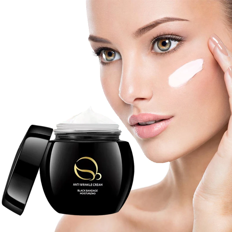 Черный бандажный крем против морщин Укрепляющая подтяжка выцветает тонкая линия