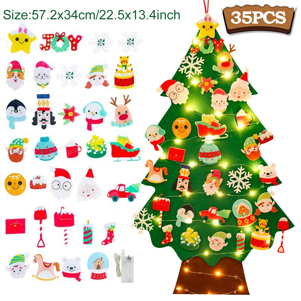 Рождественская елка из фетра