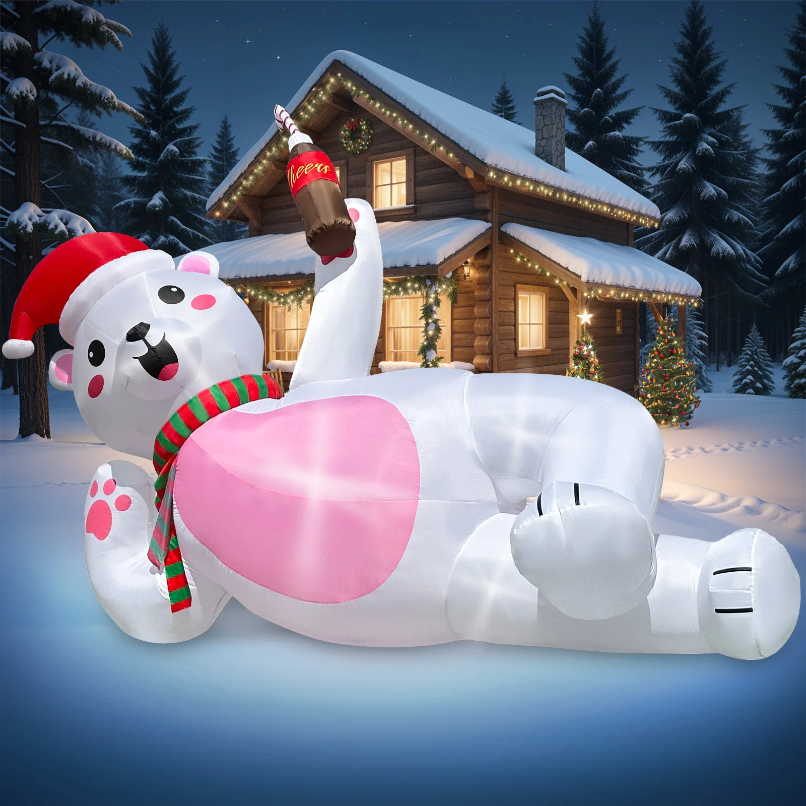 Надувная игрушка белый медведь 10 футов |