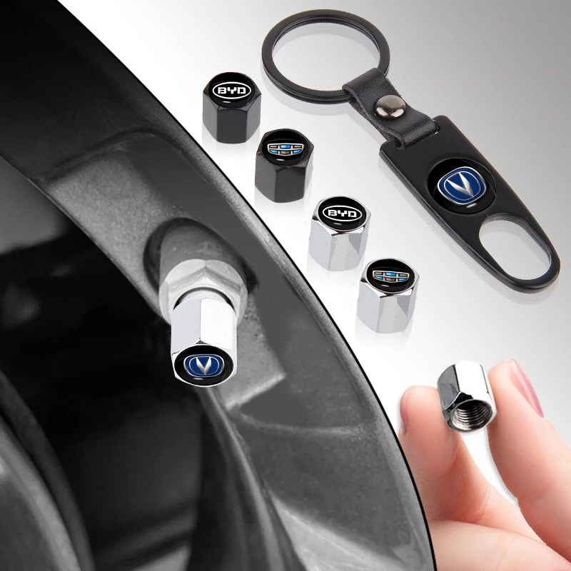 

Car Tire Valve Cap Wheel Stem Cover with Wrench KeyChain for Skoda Yeti Octavia Fabia Kamiq Kapoq Kodiaq Rapid SCALA Accessories