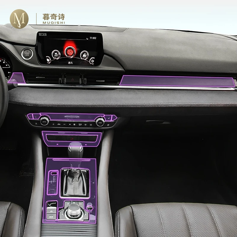 

For Mazda 6 Atenza 2020-2023 Car interior accessories film transparent TPU console Anti-scratch resist film Radio display Film