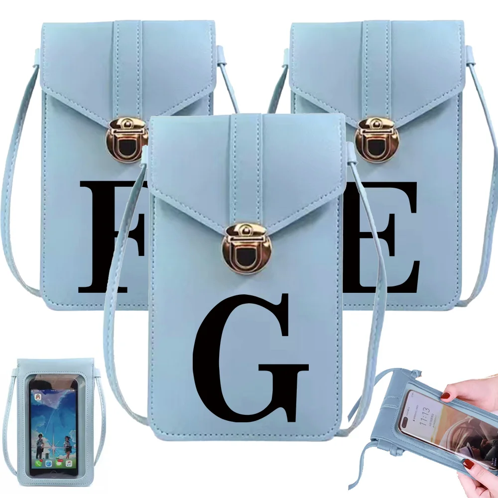 

Phone Bag for IPhone 13 12 11 Pro Max X XS Samsung Huawei Shoulder Messenger Bag Mobile Wallet for Women Clutches Black Series