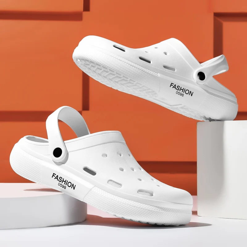 Модные летние пляжные сандалии для мужчин большого размера с мягкой подошвой и