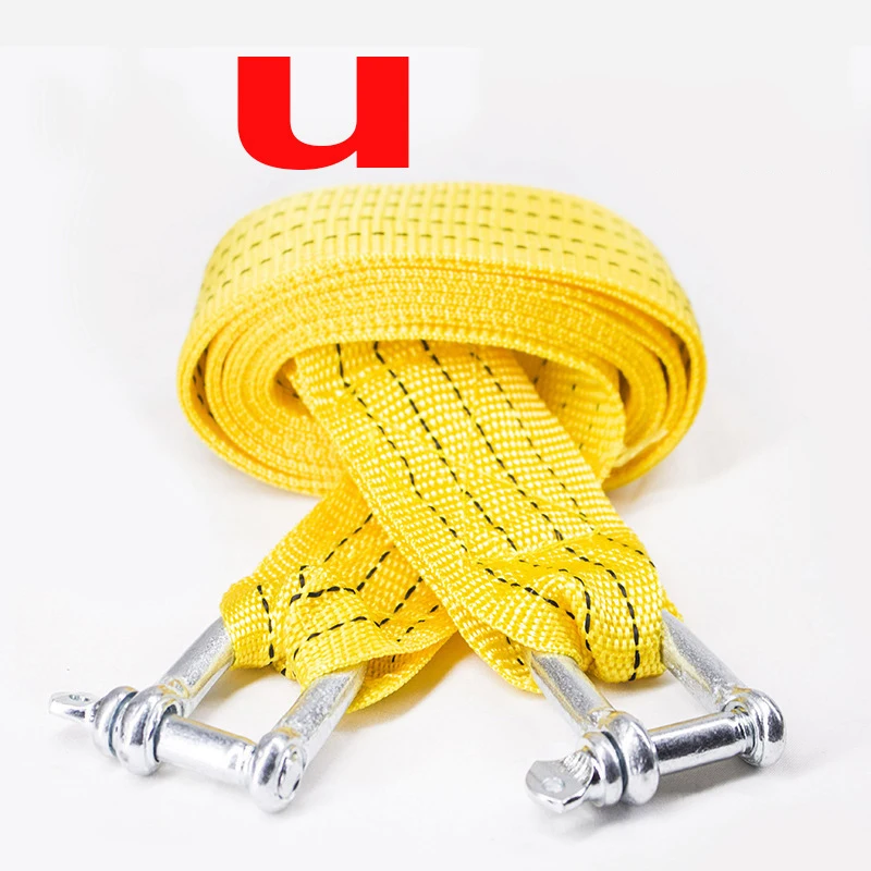 

3 м/4 м автомобильный буксировочный трос, сверхмощный 3-тонный/5 тонн прицепной трос, буксировочный трос, крючки для ремня, фургон, восстановление дорог, автомобильные аксессуары