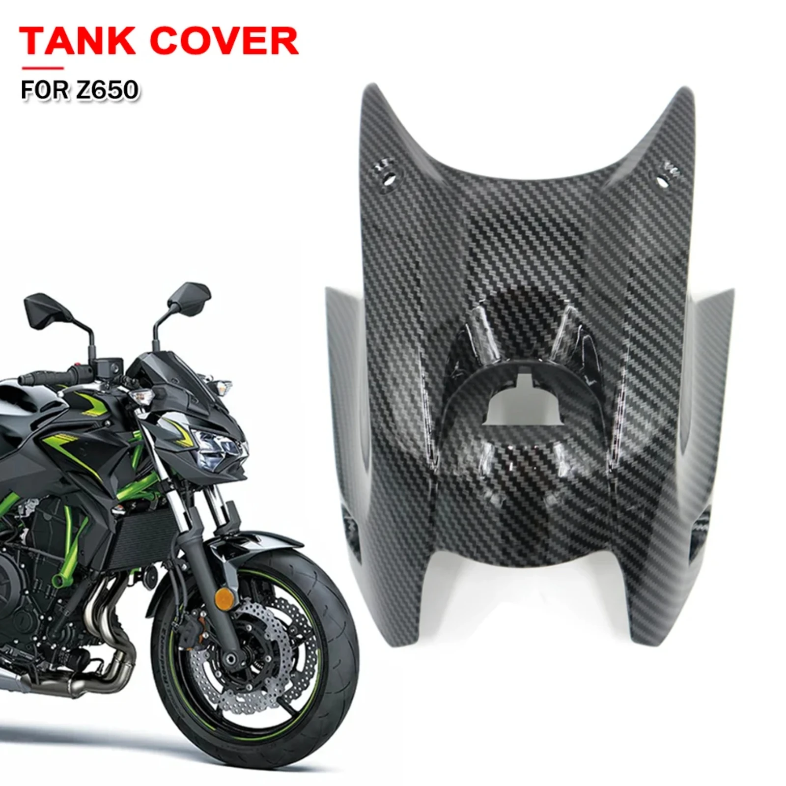 Фото Крышка топливного бака мотоцикла, крышка замка зажигания для Kawasaki Z650 Z 650 2021-2024, для Ninja 650 2017-2022 2023, обтекатель/капот №2