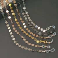 2022 gold color simple casual sequined glasses chain holder sunglasses accessary