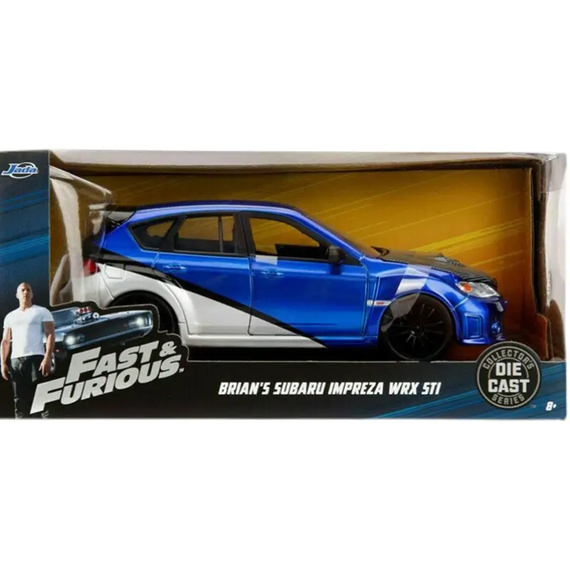 Коллекционная модель Jada Fast and Furious 1:24 Impreza WRX STIB из высококачественного сплава, для демонстрации, подарок на день рождения (art.: 3920daeb9c8a9) - 3920daeb9c8a9