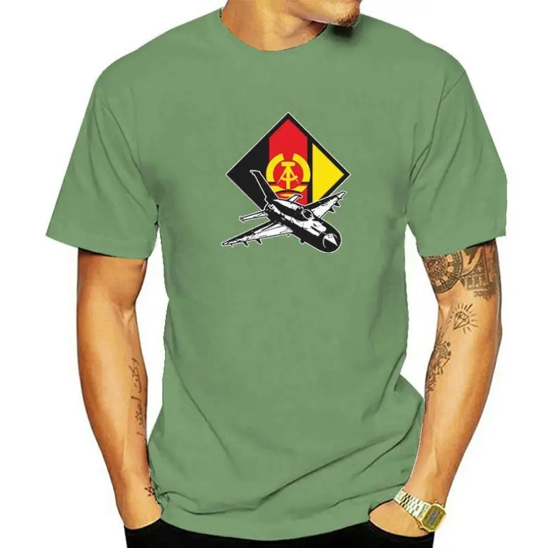 

Лидер продаж, модная футболка NVA Plane Mikoyan Gurevich Mig DDR Jet Ostalgie с круглым вырезом