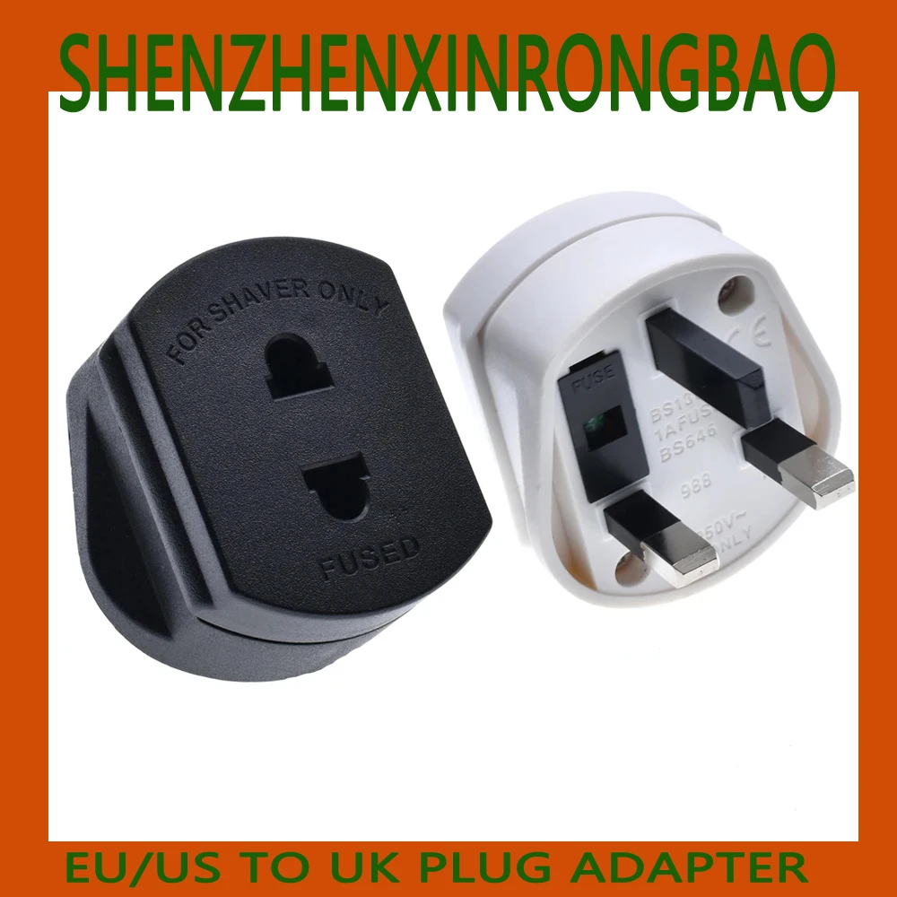 1 шт. Универсальный EU 2 Pin to UK 3 Plug адаптер переменного тока дорожный