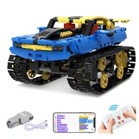 rc car bricks off road vehicle remote control tank electric building blocks technical app program control driving toys for boys