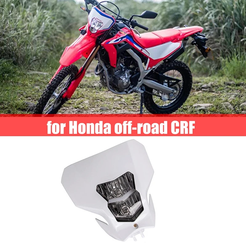 

BB715 Headlight Assembly Headlight Head Light Lamp Retrofit Head Light Lamp Hood For Honda Off-Road CRF