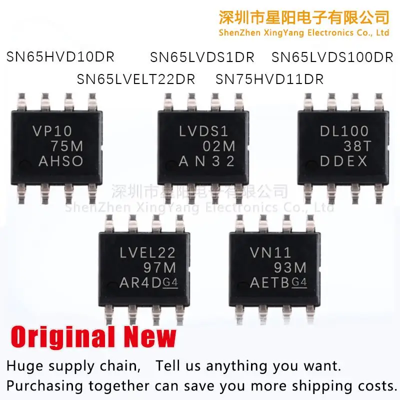 

New SN65LVELT22 SN65HVD10 / SN65LVDS1 / SN65LVDS100 / SN75HVD11DR