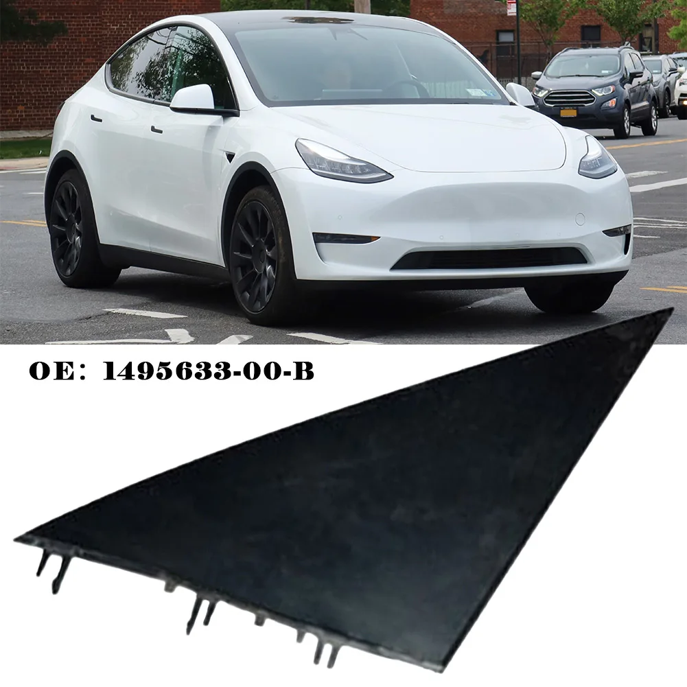 

Car Triangular Plate For Rearview Mirror Right Side For Tesla Model Y 1495633-00-B For Left-hand Drive Vehicles Gloss Black Acce