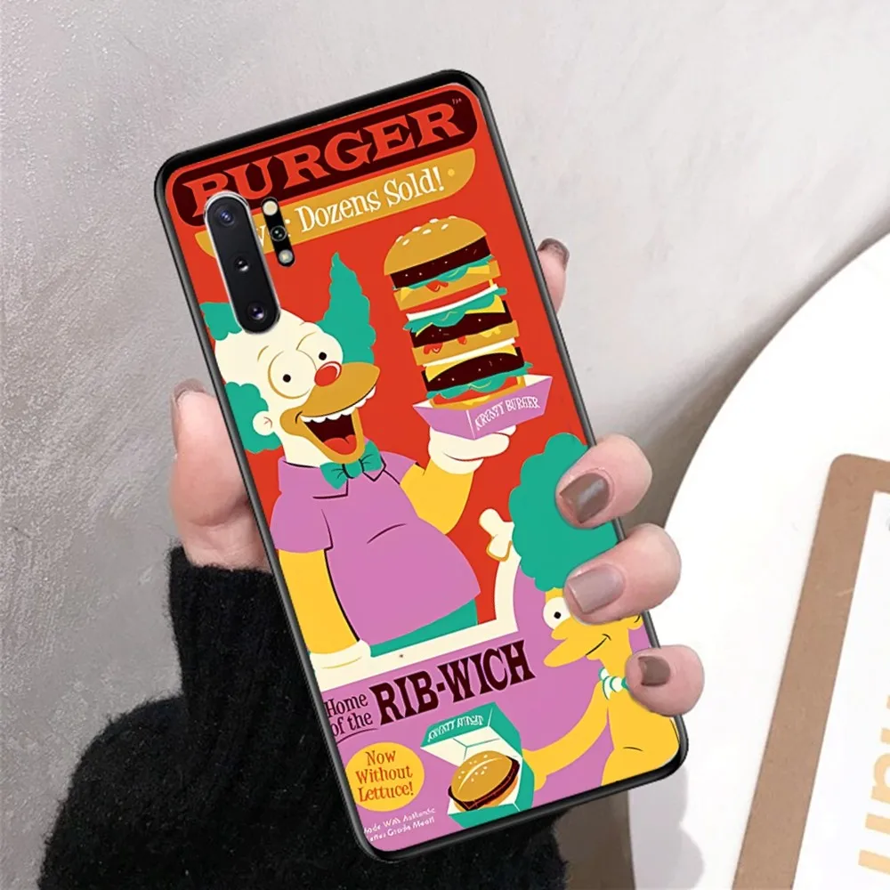 Милый чехол для телефона S-Simpsons с рисунком Samsung Note 8 9 10 20 Pro Plus Lite M 11 30 21 31 51 A 22 42 02 03