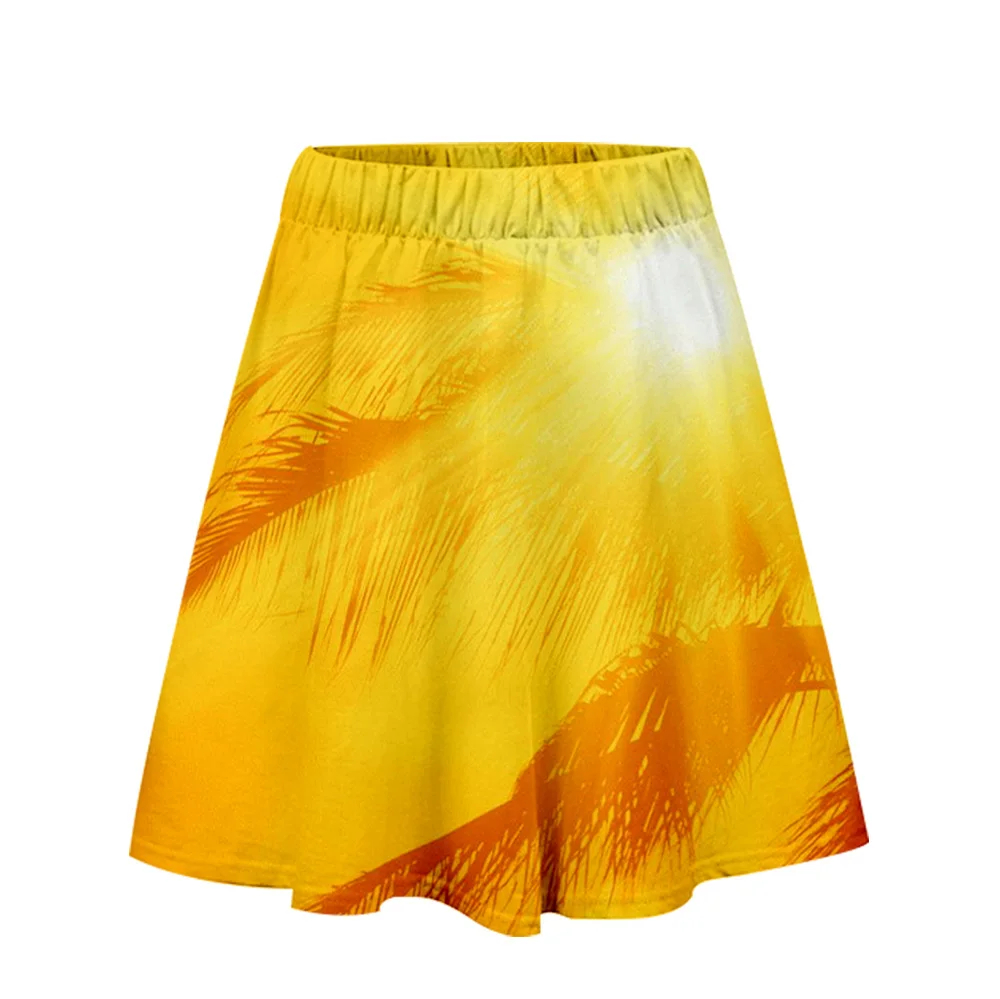 Lianshuo 2022 New Summer Ladies Beautiful Short Skirt Thin Section All-match Casual Vacation Print Pattern Beach Woman Skirts