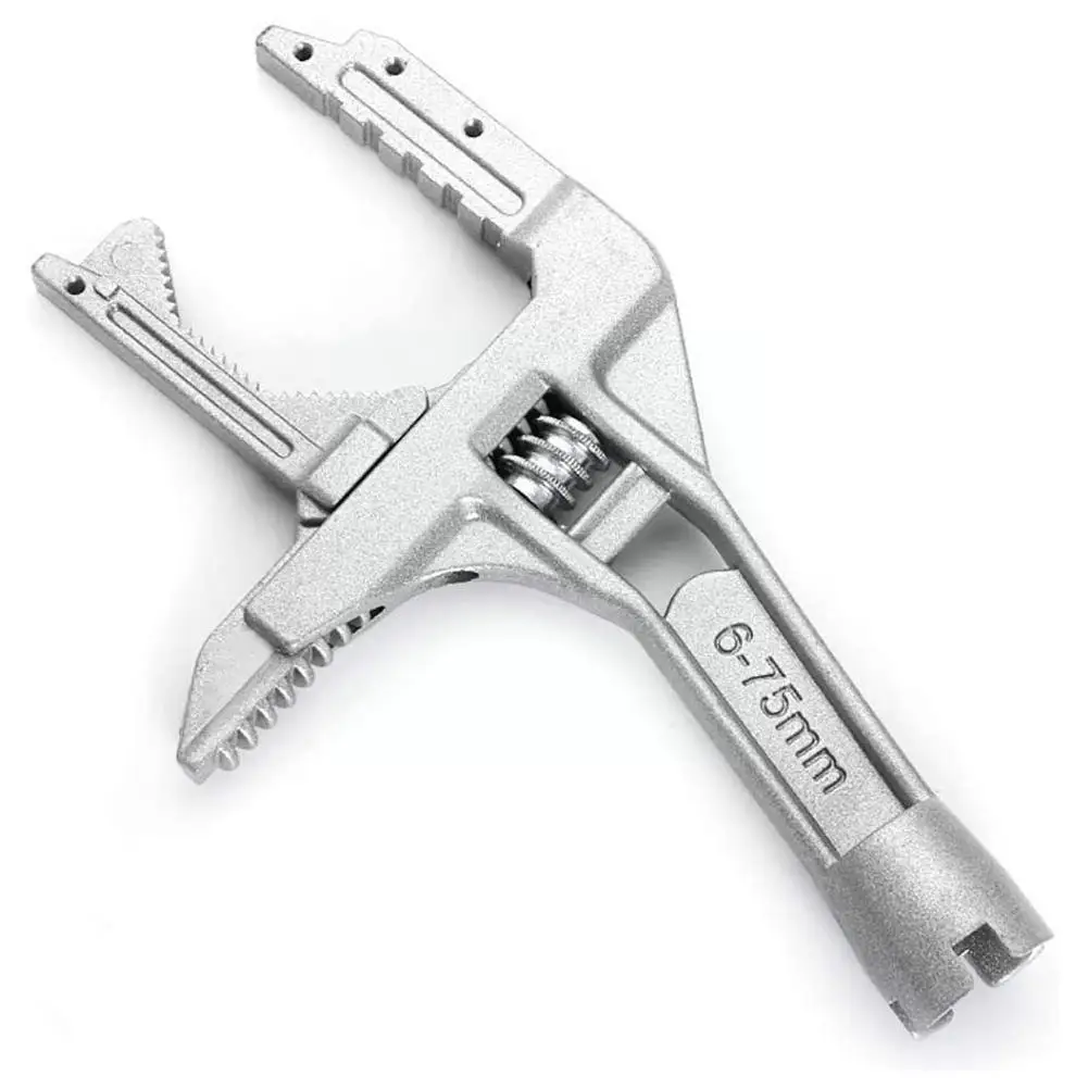 

Разводной ключ для ванной, Многофункциональный ручной инструмент для раковины и водопроводного крана, из сплава, большой регулируемый, Алю...