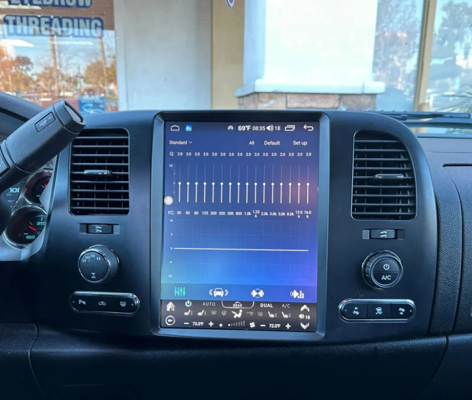 Carplay Tesla Style Android 13 для Chevrolet Silverado GMC Sierra 2007-2013, автомобильное радио, GPS-навигация, мультимедийный плеер, головное устройство (art.: 3920c97299db5) - 3920c97299db5