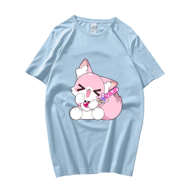 

Hakui Koyori Koyori's Assistants Shirt 100% Cotton Female/male Tees Kawaii/Cute Anime Clothes Summer Tshirt Fashion Casual Tops
