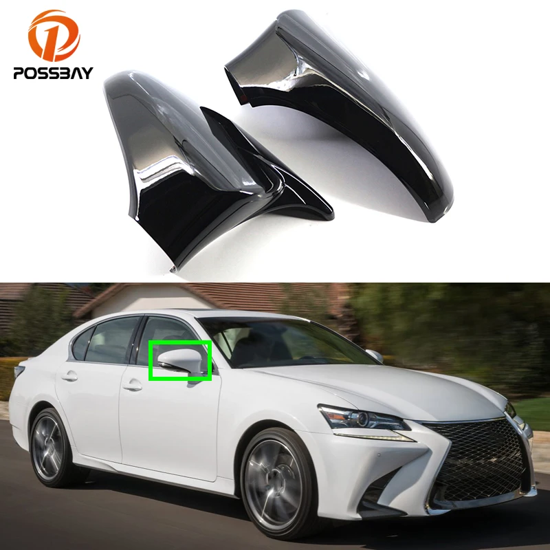 

Car Rearview Mirror Cover Rear View Cap Glossy Black for Lexus GS250 GS300h GS350 GS450h ES250 ES300h ES350 IS250 IS300h IS350