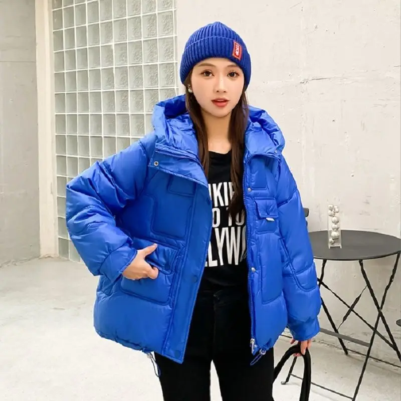 Winter Coats Hooded Long Sleeve Puffer Jacket Women's Cold Coat Parkas Super Hot Coats Cotton Jacket Korean Fashion Tops