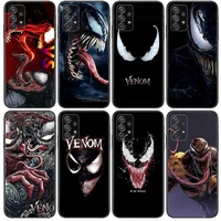 marvel venom black phone case hull for samsung galaxy a70 a50 a51 a71 a52 a40 a30 a31 a90 a20e 5g a20s black shell art cell cove