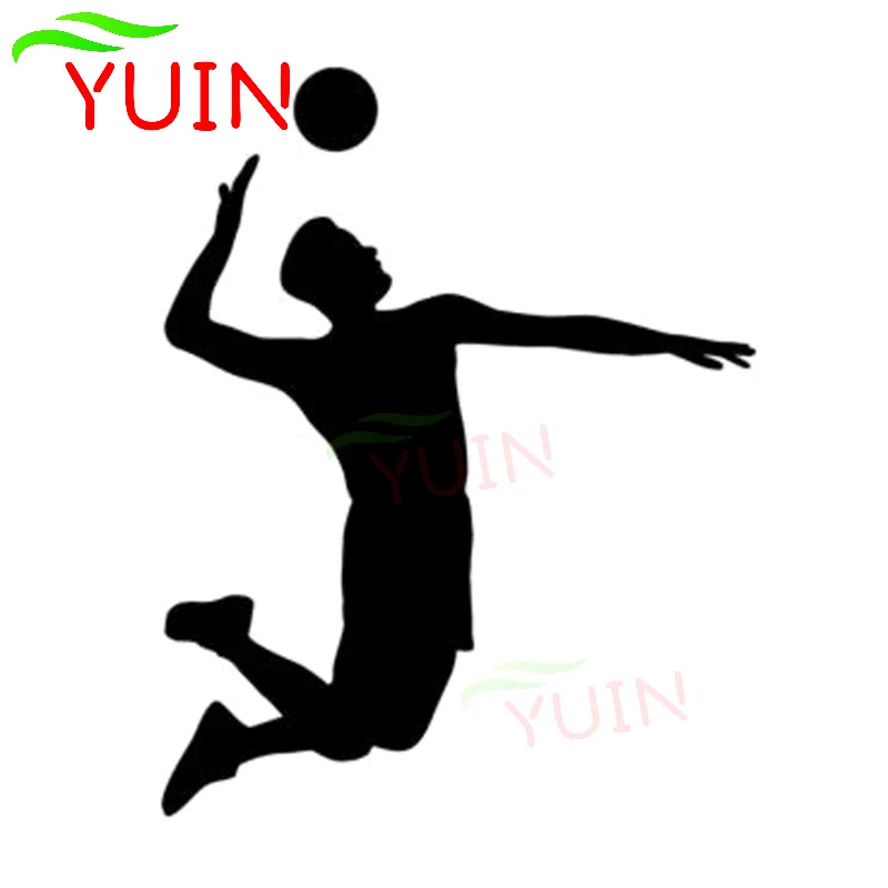 

Спортивные наклейки YUIN для волейбольных игр, модные украшения для окон, водонепроницаемые солнцезащитные автомобильные наклейки из ПВХ, че...