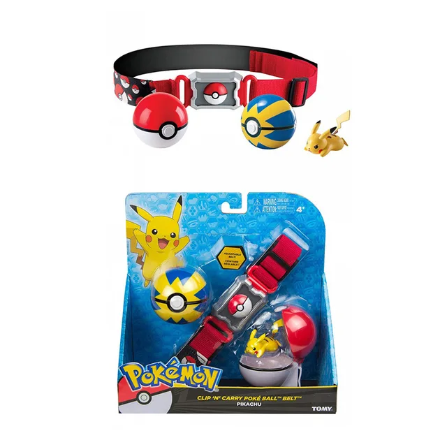 Set Pokemon Ball Belt Pikachu Figure Battle Children Toys Pokeball Grookey Snorlax Flareon Jolteon Pet Elf Dolls Kids Toys Gifts 6