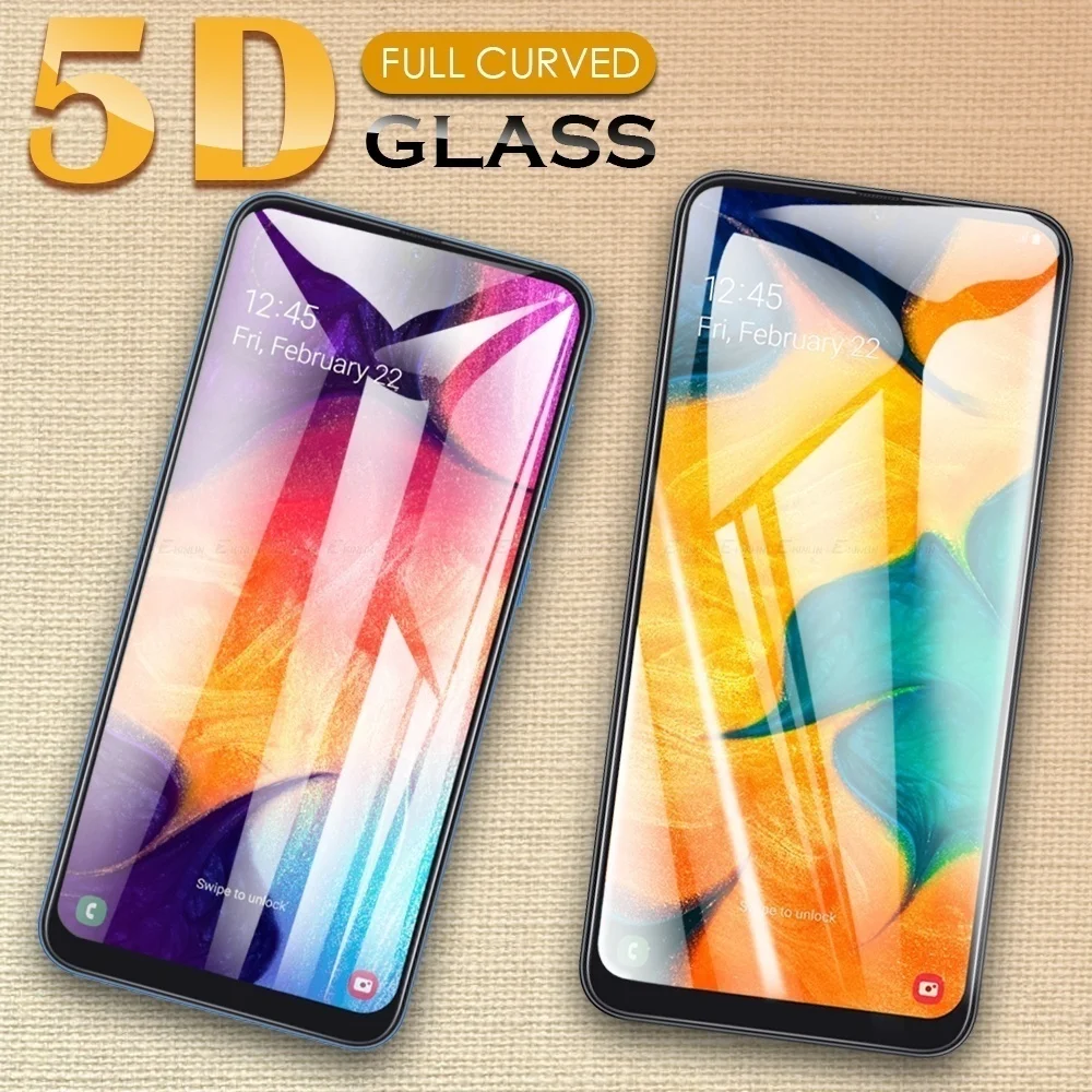 

5D изогнутая Защитная пленка для экрана, полное покрытие, закаленное стекло для Samsung Galaxy M01 M10 M10s M11 M21 M23 M30s M31 M33 M51 M53