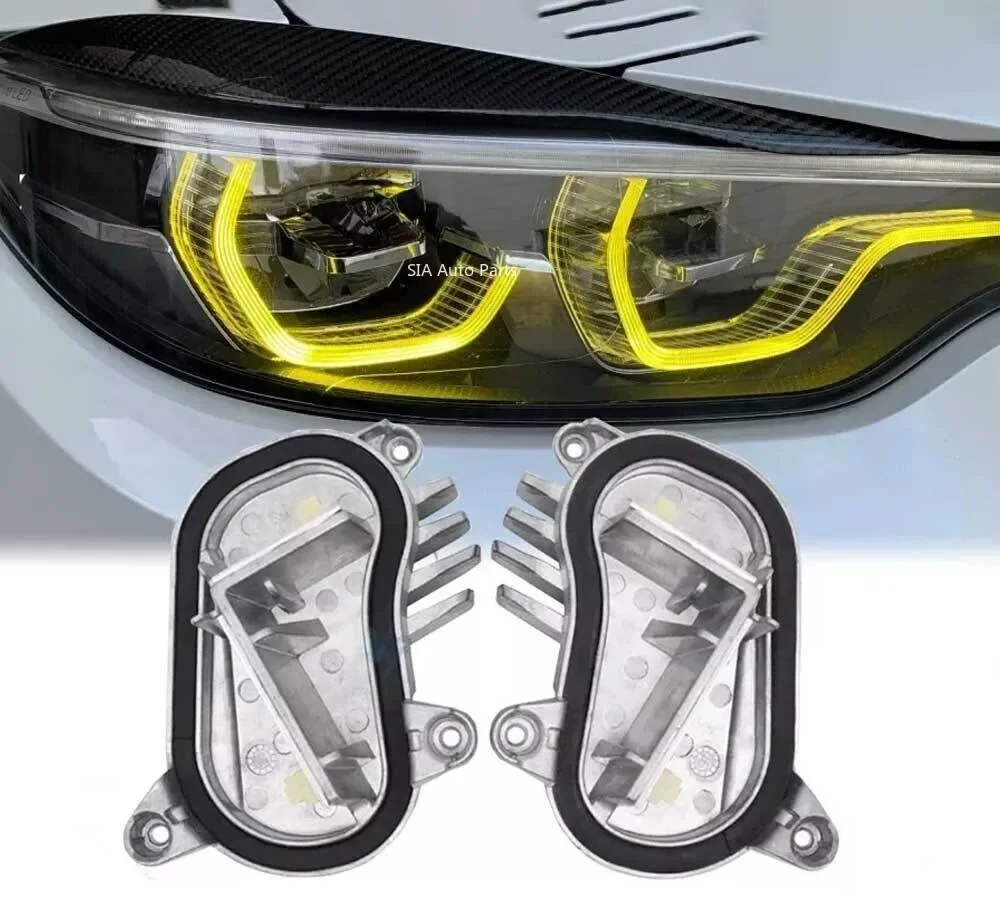 

Светодиодные фары желтого цвета DRL Angel Eyes, модуль дневных ходовых огней для BMW F80 F32 F82 F33 F83 F36 M3 M4 63117493229 63117493230
