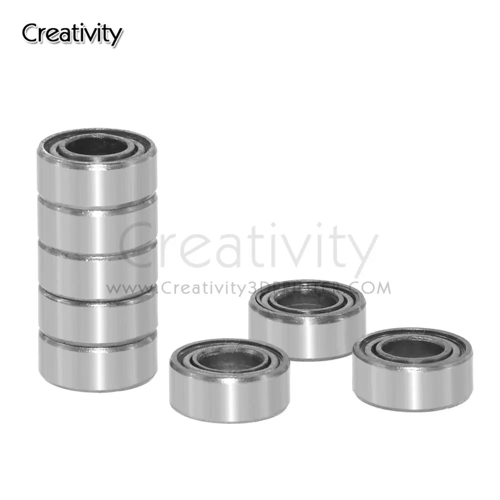 3D Printer Bearings MR105ZZ 5x10x4mm Metal Sealed Shielded Miniature Mini Deep Groove bearing Ball MR 105 Ball Bearing