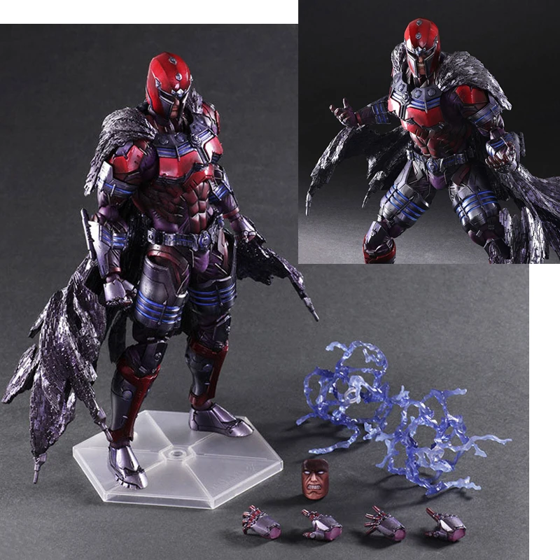 

PLAY Arts Kai Figure Magneto Max Eisenhardt Action Figure PVC Anime Figurine Collection Model Doll Christmas Gifts Toy